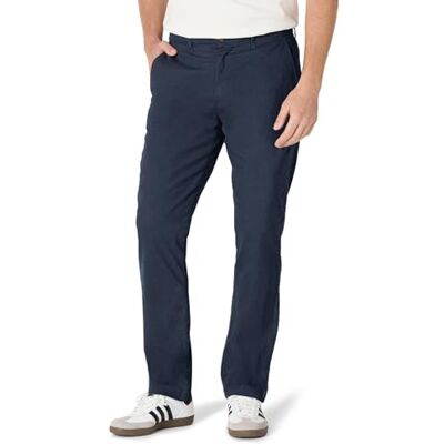 Amazon Essentials Men's Lediga stretchiga chinos atletisk passform (finns i Big & Tall), Marinblå, 52W x 28L Amazon Essentials Men's Lediga stretchiga chinos atletisk passform (finns i Big & Tall), Marinblå, 52W x 28L