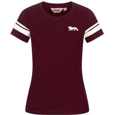 Lonsdale T-Shirt Dam CORTON, Oxblood/Ecru, L Lonsdale T-Shirt Dam CORTON, Oxblood/Ecru, L