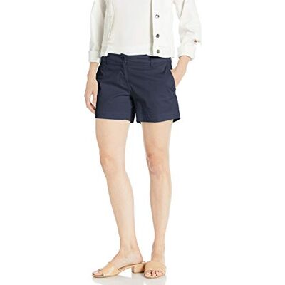 Nautica Damer komfort skräddarsydd stretch bomull solid casual shorts, marinblå, 36 SE Nautica Damer komfort skräddarsydd stretch bomull solid casual shorts, marinblå, 36 SE