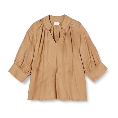 KAFFE Dam blus 1/2 ärm lös passform KAdahlia 1/2 ärm blus, Petrified ek, 40 KAFFE Dam blus 1/2 ärm lös passform KAdahlia 1/2 ärm blus, Petrified ek, 40