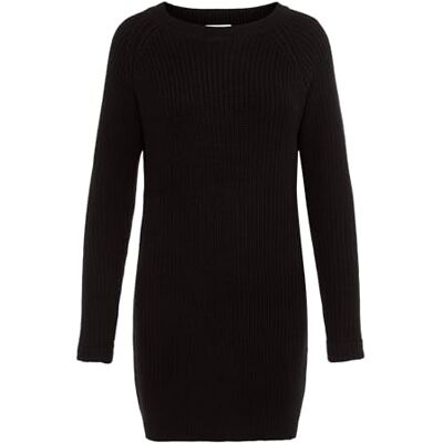 NOISY MAY Dam Nmsiesta L/S rund hals stickad klänning noos, Svart/, M NOISY MAY Dam Nmsiesta L/S rund hals stickad klänning noos, Svart/, M
