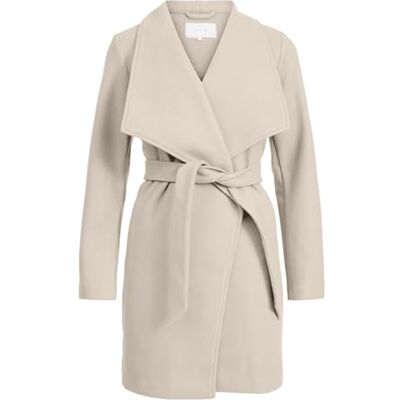 Vila Vicooley Collar Belt Coat – Noos, Björk, 42 Vila Vicooley Collar Belt Coat – Noos, Björk, 42