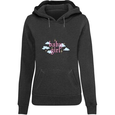 Tee Dam huvtröja Baby Girl Hoody, avslappnad huvtröja med framtryck, normal passform, storlekar XS – 5XL, kol, 5XL Tee Dam huvtröja Baby Girl Hoody, avslappnad huvtröja med framtryck, normal passform, storlekar XS – 5XL, kol, 5XL