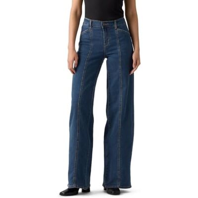 Levi's 318 sömnade breda ben är det denim Levi's 318 sömnade breda ben är det denim