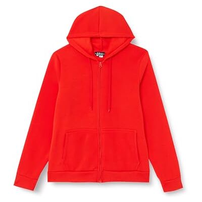 kilata Snygg huvtröja för kvinnor med dragkedja polyester röd storlek XXL, röd, XXL kilata Snygg huvtröja för kvinnor med dragkedja polyester röd storlek XXL, röd, XXL
