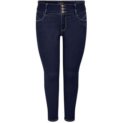 ONLY CARMAKOMA Dam CARANNA HW SK ANK NOOS jeans, mörkblå denim, 50/32, Mörkblå denim, 50W x 32L ONLY CARMAKOMA Dam CARANNA HW SK ANK NOOS jeans, mörkblå denim, 50/32, Mörkblå denim, 50W x 32L