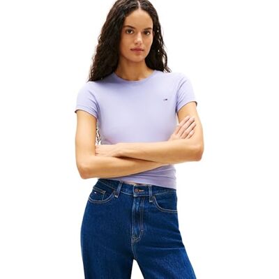 Tommy Jeans dam TJW 2-pack C-hals T-tröja DW0DW21366 S/S t-shirt, multi (eccru/periwinkle Dust), XL, Multi (Ecru/Periwinkle Dust), XL Tommy Jeans dam TJW 2-pack C-hals T-tröja DW0DW21366 S/S t-shirt, multi (eccru/periwinkle Dust), XL, Multi (Ecru/Periwinkle Dust), XL