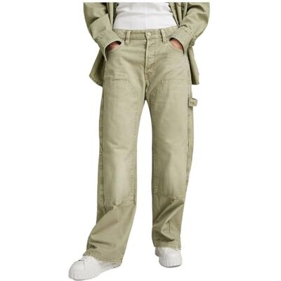 G-STAR RAW G-STAR Dam Bowey 3D Carpenter lösa jeans, Grön (Sun Faded Sage Gd D24354-d491-g552), 26W / 28L G-STAR RAW G-STAR Dam Bowey 3D Carpenter lösa jeans, Grön (Sun Faded Sage Gd D24354-d491-g552), 26W / 28L