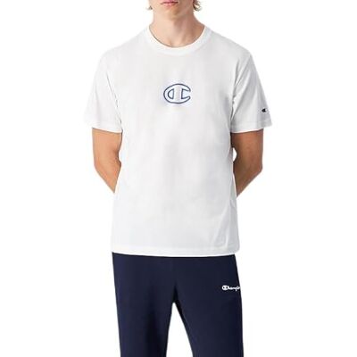 Champion pojke Legacy Boy – grafisk rund hals t-shirt med stor logotyp, vit (WW001), XXL, Vit (Ww001), 15-16 År Champion pojke Legacy Boy – grafisk rund hals t-shirt med stor logotyp, vit (WW001), XXL, Vit (Ww001), 15-16 År