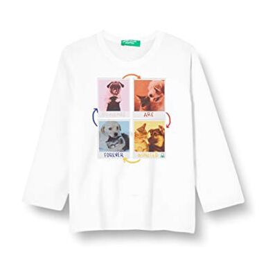 United T-shirt för flickor, Vit 901, 56 cm United T-shirt för flickor, Vit 901, 56 cm