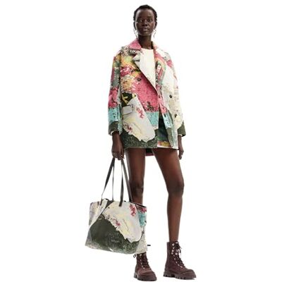 Desigual COAT_POSTER_LACROI, 9019 TUTTI FRUTI, XS, Materialfinish, XS Desigual COAT_POSTER_LACROI, 9019 TUTTI FRUTI, XS, Materialfinish, XS