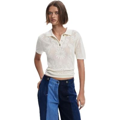 Desigual TS_Ray, 1001 Raw, L, Vit, L Desigual TS_Ray, 1001 Raw, L, Vit, L