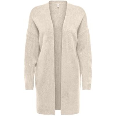 ONLY Onltalio Ls Open Cardigan Bf KNT, Whitecap grå, XS ONLY Onltalio Ls Open Cardigan Bf KNT, Whitecap grå, XS