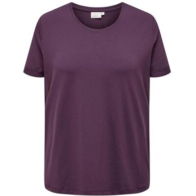 ONLY Carmakoma Carmoster S/S vikningstopp JRS Noos, mauve wine, L ONLY Carmakoma Carmoster S/S vikningstopp JRS Noos, mauve wine, L
