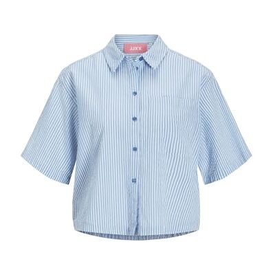 JJXX JXWINDY Seersucker SS Shirt WVN SN, Liten pojke blå/detalj: randig, M JJXX JXWINDY Seersucker SS Shirt WVN SN, Liten pojke blå/detalj: randig, M
