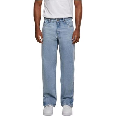 Urban Classics herrbyxor tung ounce rak passform dragkedja jeans nya lätta blå tvättade 38, Ny ljusblå tvättad, 38 SE Urban Classics herrbyxor tung ounce rak passform dragkedja jeans nya lätta blå tvättade 38, Ny ljusblå tvättad, 38 SE