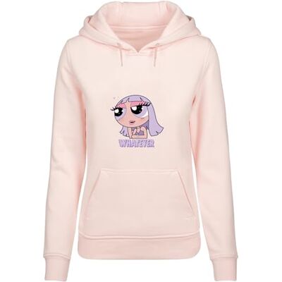 Tee huvtröja för kvinnor, Forever Whatever Hoody, avslappnad huvtröja med framtryck, normal passform, storlekar XS – 5XL, ROSA, XS Tee huvtröja för kvinnor, Forever Whatever Hoody, avslappnad huvtröja med framtryck, normal passform, storlekar XS – 5XL, ROSA, XS