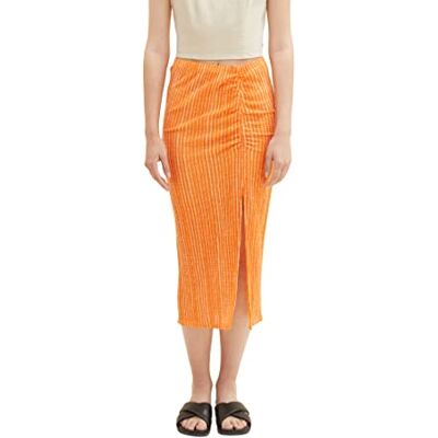 TOM TAILOR Denim Dam 1036624 Midi kjol, 31713-Mango batik Vichy Print, L, 31713 – Mango batik vichy print, L TOM TAILOR Denim Dam 1036624 Midi kjol, 31713-Mango batik Vichy Print, L, 31713 – Mango batik vichy print, L