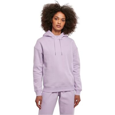 Urban Classics Damsweatshirt, ekologisk huvtröja, lila, 3XL Urban Classics Damsweatshirt, ekologisk huvtröja, lila, 3XL