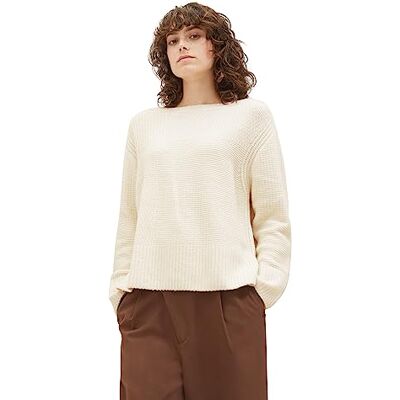 TOM TAILOR Damtröja, 10354 – mjuk beige fast, XXL TOM TAILOR Damtröja, 10354 – mjuk beige fast, XXL