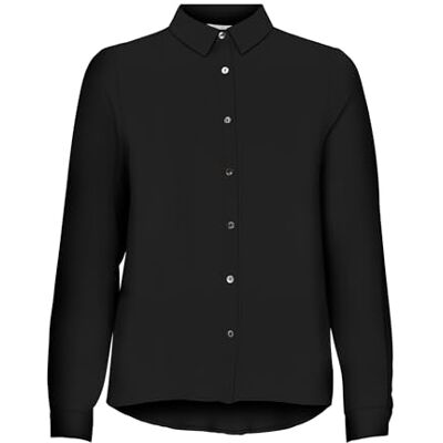 ONLY ONLALMA Life VIS L/S skjorta SOLID, svart, 36 ONLY ONLALMA Life VIS L/S skjorta SOLID, svart, 36