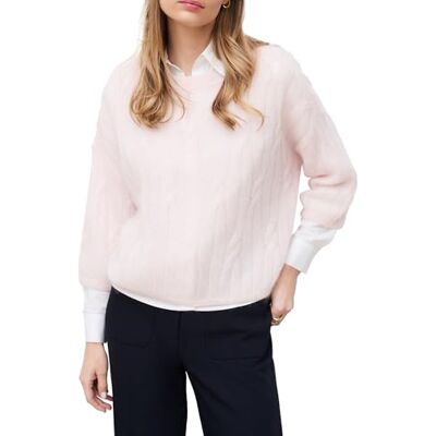 Caroll 242k-mchloe tröjor, kristallrosa, S för kvinnor, Kristallrosa, S Caroll 242k-mchloe tröjor, kristallrosa, S för kvinnor, Kristallrosa, S