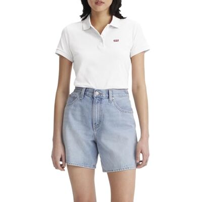 Levi's Housemark Polo dam T-tröja, Vit, XS Levi's Housemark Polo dam T-tröja, Vit, XS