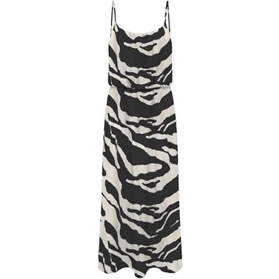 ONLY Onlnova Life Elite Strap Maxi Dress AOP, svart, 42 ONLY Onlnova Life Elite Strap Maxi Dress AOP, svart, 42