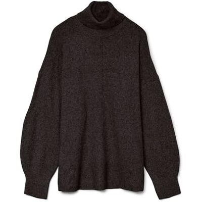 VERO MODA dam Vmdoffy Ls Roll Neck Pullover Noos, Choklad tårta, L VERO MODA dam Vmdoffy Ls Roll Neck Pullover Noos, Choklad tårta, L