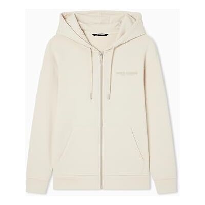 Giorgio Armani Laced-up Hood Side Milano-New York Logo Hoodie, ISO, XL Dam, Iso, XL Giorgio Armani Laced-up Hood Side Milano-New York Logo Hoodie, ISO, XL Dam, Iso, XL