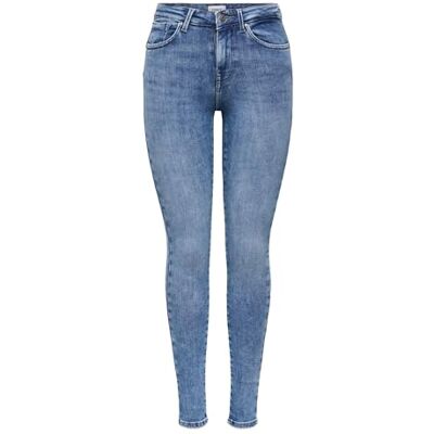 ONLY Dam skinny jeans ONLPOWER medium midja skinny fit jeans, Blå (ljusblå denim ljusblå denim), XXL / 30L ONLY Dam skinny jeans ONLPOWER medium midja skinny fit jeans, Blå (ljusblå denim ljusblå denim), XXL / 30L