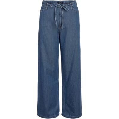 NOISY MAY Nmrine Nw Wide Elstc Jeans Mg009Mb Noos, Mellanblå denim, XS NOISY MAY Nmrine Nw Wide Elstc Jeans Mg009Mb Noos, Mellanblå denim, XS