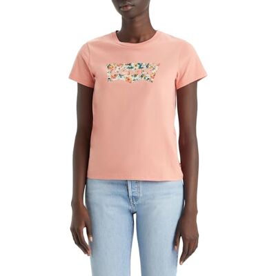 Levi's dam Tröja Perfect Tee Shirt, Floral Batwing Terra Cotta, XXS Levi's dam Tröja Perfect Tee Shirt, Floral Batwing Terra Cotta, XXS