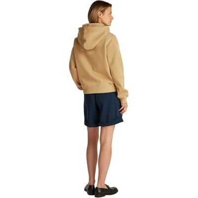 Tommy Hilfiger Dam MDRN REG CORP LOGO HOODIE WW0WW43598, Khaki, XS, Kaki (safari duk), XS Tommy Hilfiger Dam MDRN REG CORP LOGO HOODIE WW0WW43598, Khaki, XS, Kaki (safari duk), XS