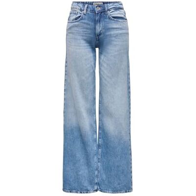 ONLY Onlhope Low Waist Wide DNM Tai194 Noos, Ljus medium blå denim, 25W / 30L ONLY Onlhope Low Waist Wide DNM Tai194 Noos, Ljus medium blå denim, 25W / 30L