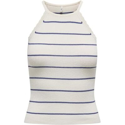 ONLY Onlgemma Sl Scallop Stripe O-Neck KNT, Molndansare, M ONLY Onlgemma Sl Scallop Stripe O-Neck KNT, Molndansare, M