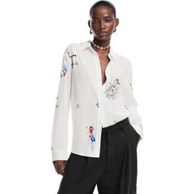 Desigual CAM_Tokyo, 1000 Blanco, XS, Vit, XS Desigual CAM_Tokyo, 1000 Blanco, XS, Vit, XS