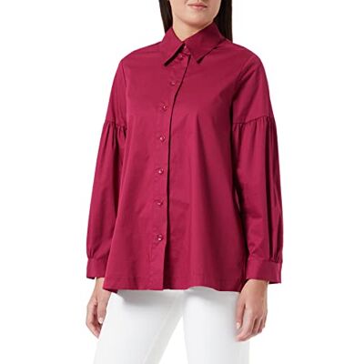 Seidensticker Sidenklistermärken damer blus – modeblus – normal passform – figursydd – stretch – skjorta blusar krage – lätt att stryka – långärmad, röd, 34 Seidensticker Sidenklistermärken damer blus – modeblus – normal passform – figursydd – stretch – skjorta blusar krage – lätt att stryka – långärmad, röd, 34