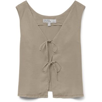 VERO MODA Vmfleur Sl String 2Way Top Ga, Nomad, S VERO MODA Vmfleur Sl String 2Way Top Ga, Nomad, S
