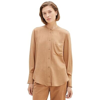 TOM TAILOR Dam plusstorlek blus, 32399 – Blush Mahogany Melange, 46/L TOM TAILOR Dam plusstorlek blus, 32399 – Blush Mahogany Melange, 46/L