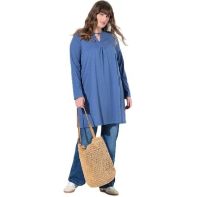 Ulla Popken damer stora storlekar plus storlek lång tröja, A-linje, tunika stil Ulla Popken damer stora storlekar plus storlek lång tröja, A-linje, tunika stil