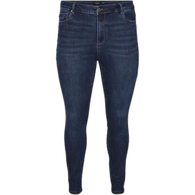 VERO MODA CURVE damjeans, Mörkblå denim, 44W x 32L VERO MODA CURVE damjeans, Mörkblå denim, 44W x 32L