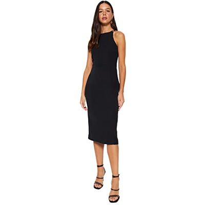 Trendyol FeMan Bodycon normal passform vävd klänning, svart, 38, Svart, 36 SE Trendyol FeMan Bodycon normal passform vävd klänning, svart, 38, Svart, 36 SE