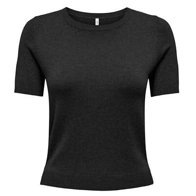 ONLY Onlvenice Life Ss O-Neck Nca Knt, svart, M ONLY Onlvenice Life Ss O-Neck Nca Knt, svart, M