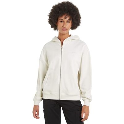 Calvin jeans dam DIFFUSED CK ZIP-THROUGH pullover huvtröja, elfenben, XL, Elfenben, XL Calvin jeans dam DIFFUSED CK ZIP-THROUGH pullover huvtröja, elfenben, XL, Elfenben, XL