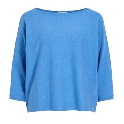 Vila Vimalu Boatneck 3/4 ärm stickad topp Noos, All Aboard, XS Vila Vimalu Boatneck 3/4 ärm stickad topp Noos, All Aboard, XS