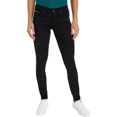 Tommy Jeans kvinnor Sophie jeans stretch, Staten Black Stretch, 34W x 28L Tommy Jeans kvinnor Sophie jeans stretch, Staten Black Stretch, 34W x 28L