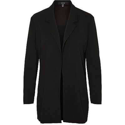 VERO MODA Bestseller A/S VMLIVAMARIA LS Long NOOS Blazer, svart, XS, Schwarz, XS VERO MODA Bestseller A/S VMLIVAMARIA LS Long NOOS Blazer, svart, XS, Schwarz, XS