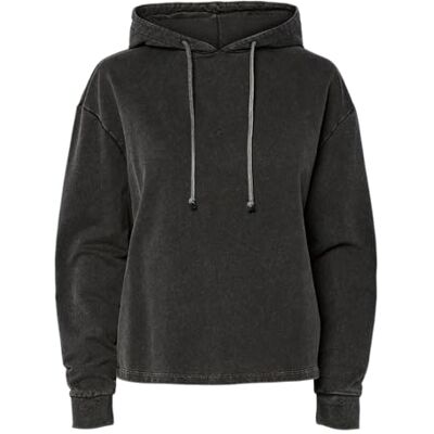 PIECES Pcchilli Ls tvättad huvtröja Noos Bc, svart, XL PIECES Pcchilli Ls tvättad huvtröja Noos Bc, svart, XL