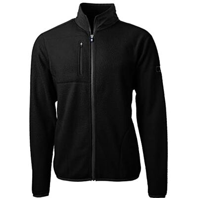 Cutter & Buck Cascade Eco Sherpa fleecejacka för män, svart, X-Large Cutter & Buck Cascade Eco Sherpa fleecejacka för män, svart, X-Large